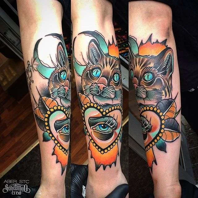 Tattoo artist Aber Tattooer - color neotraditional tattoo  | Тату мастер Aber Tattooer - цветные неотрад тату